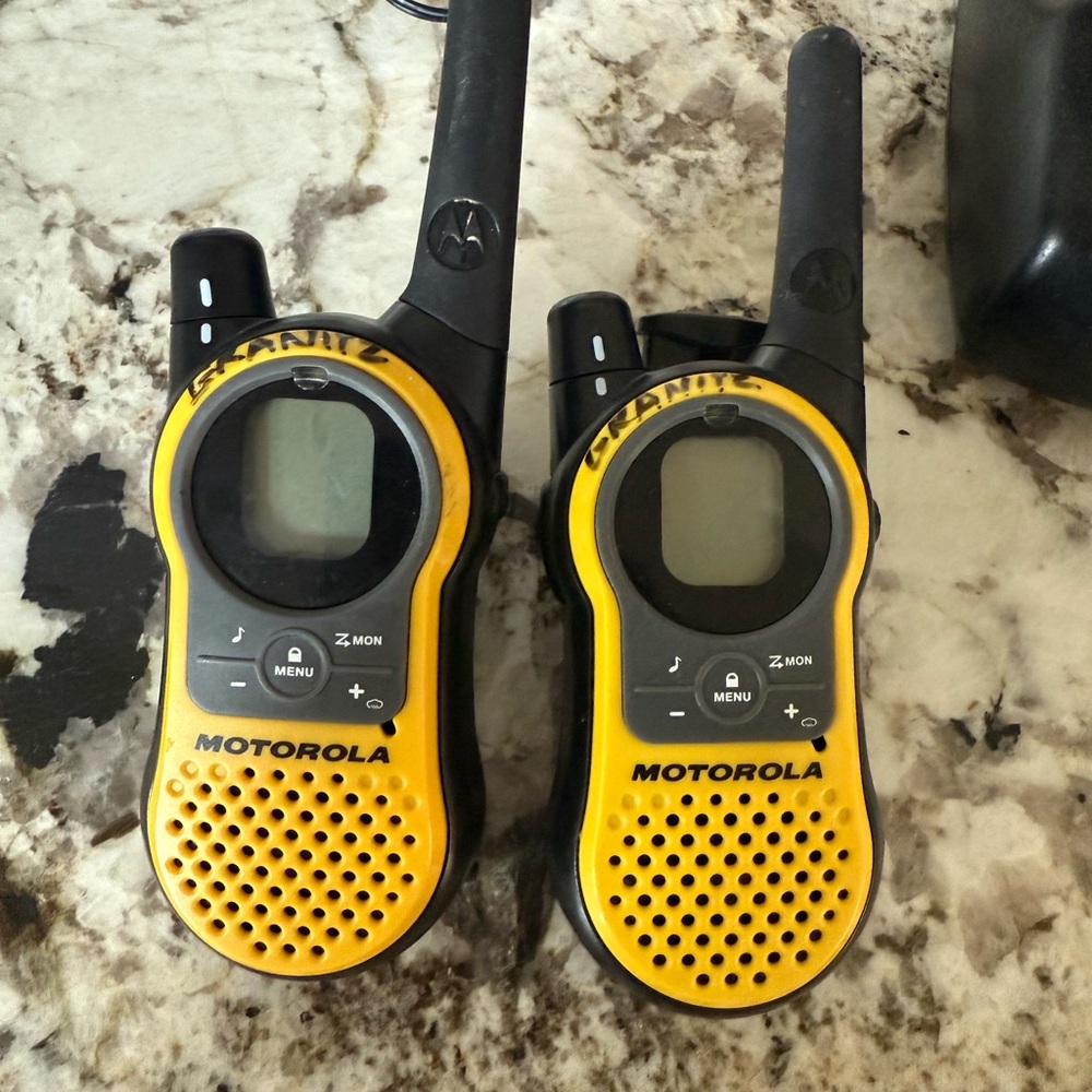 Motorola Black and Yellow Compact Two-Way Radios MH230r